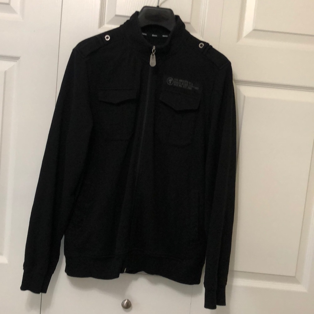 NWOT Men’s Guess Military Style Zip Jacket Large